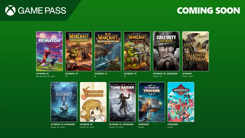 De Xbox Game Pass-catalogus in juni bevat Call of Duty: WWII, de Warcraft-trilogie, Little Nightmares II en de nieuwe shooter FBC: Firebreak