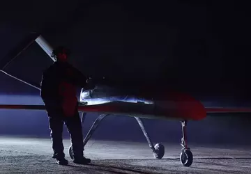 Oekraïne test een drone met een ...