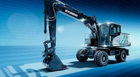 Hyundai onthult een werkend prototype van de waterstofgraafmachine HW155H op de Bauma 2025