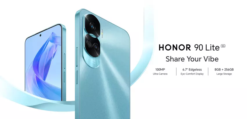 Honor 90 Lite: Dimensity 6020 chip, 100 MP camera en 4500 mAh batterij met 35W opladen