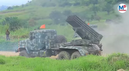 De Democratische Republiek Congo gebruikte de Oekraïense Bastion-1 meervoudige raketwerpers