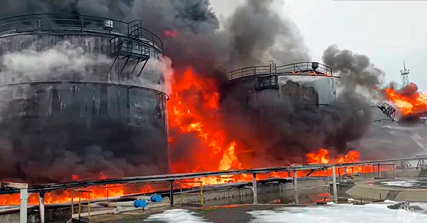 Oekraïense defensietroepen lanceren raketaanval op chemische fabriek die munitie produceert