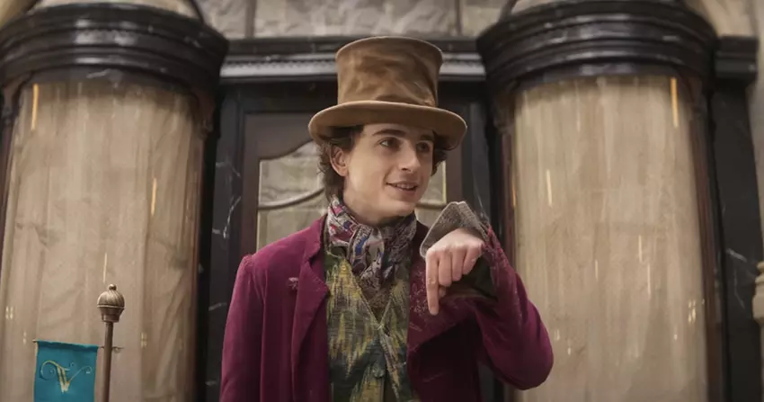 Timothee Chalamet probeerde de stunt na te doen die Gene Wilder deed, maar hij slaagde er niet in