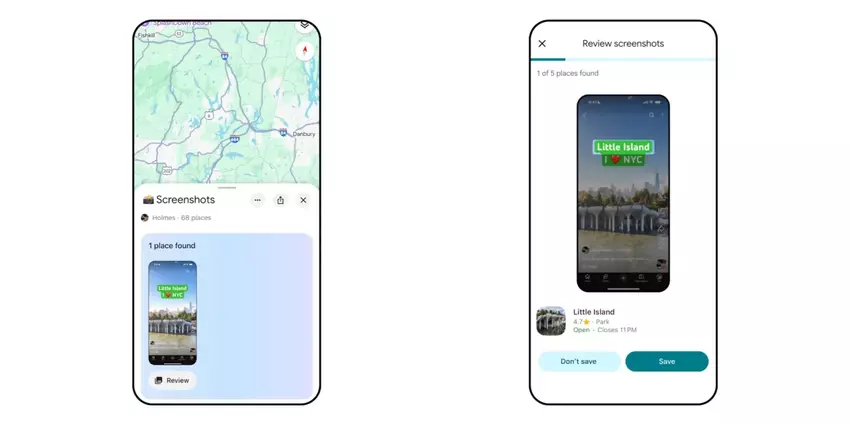 Gemini in Google Maps detecteert nu automatisch locaties in schermafbeeldingen