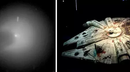 Komeet 12P/Pons-Brooks werd plotseling 100 keer helderder en veranderde in de Millennium Falcon uit Star War.