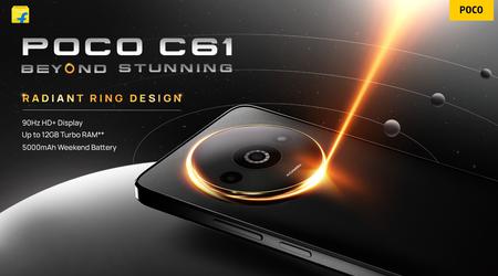 POCO C61: 90Hz-scherm, MediaTek Helio G36-chip en dubbele camera geprijsd vanaf $89