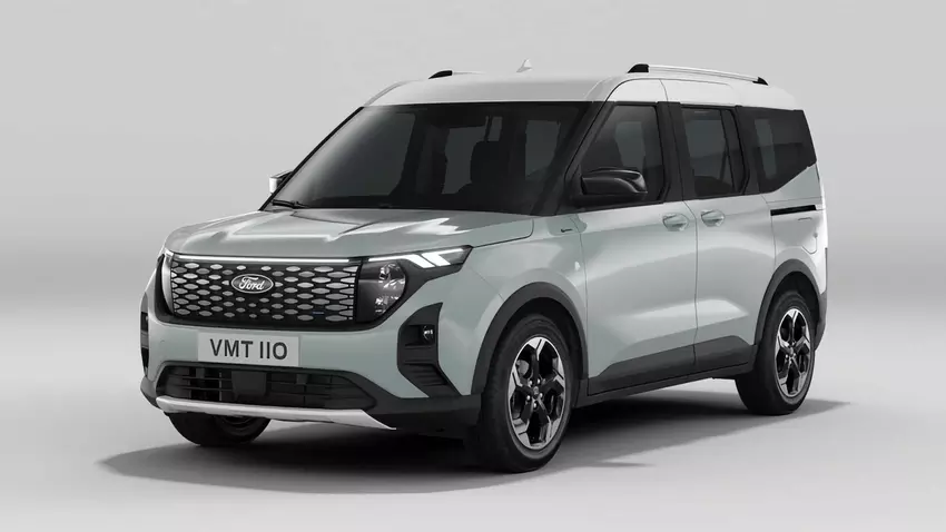 Ford E-Tourneo Courier: elektrische minibus met 136 pk motor en 100kW snellaadondersteuning