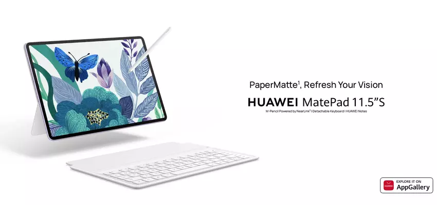 Huawei MatePad 11.5 S: 144Hz beeldscherm met PaperMatte technologie, 8.800mAh batterij en een prijskaartje van €399