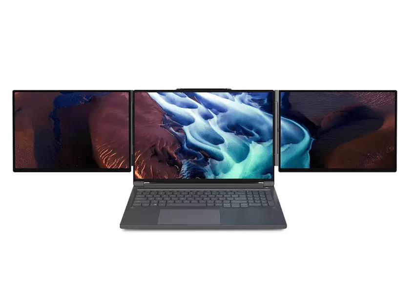 Insider toont Lenovo laptop concept met opladen op zonne-energie en module voor extra schermen