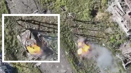 Een Oekraïense drone vernietigde met een enkele M67-granaat een Russische gemoderniseerde T-72B3-tank uit 2016 met een waarde van meer dan 1 miljoen dollar.