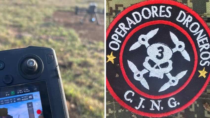 Patch van de drone-eenheid van het CJNG-kartel
