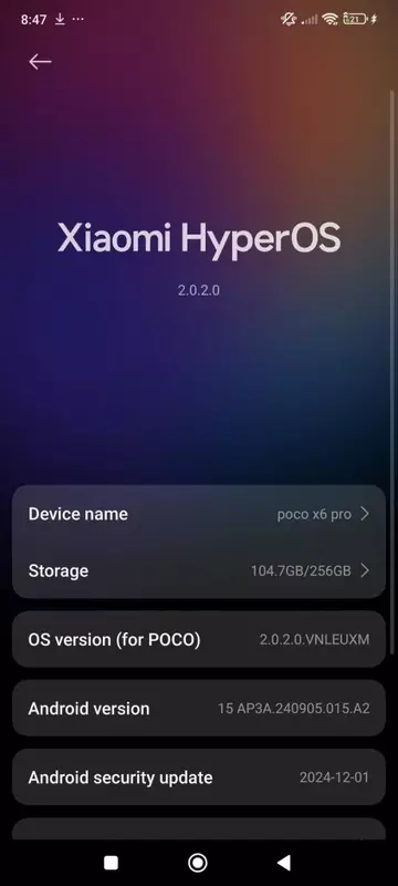 HyperOS 2.0-update voor Poco X6 Pro
