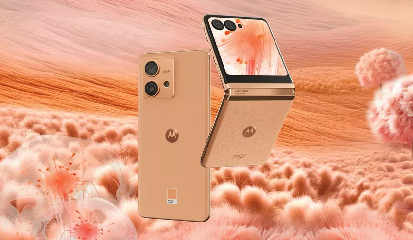 Motorola introduceert de Razr 40 Ultra en Edge 40 Neo in Peach Fuzz - de kleur van 2024 volgens Pantone