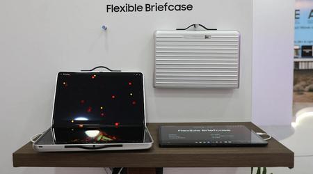 Samsung heeft een concept onthuld van een ongebruikelijk opvouwbaar OLED-scherm met hoge resolutie en helderheid tot 5000 nits