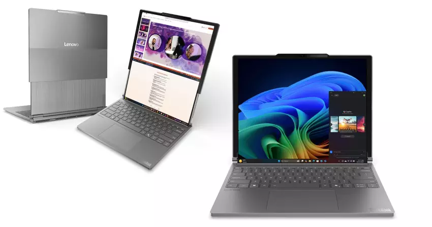 Insider toont een afbeelding van een onaangekondigde Lenovo-laptop met vouwbaar scherm