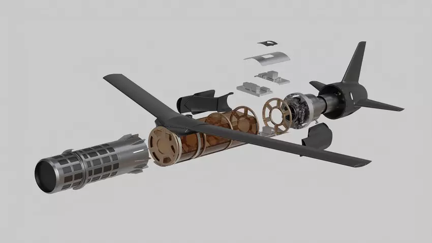 De Ruta drone raket. Illustratie: Destinus