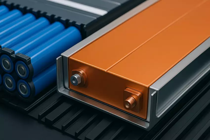 Illustratieve afbeelding van een lithium-ion batterij