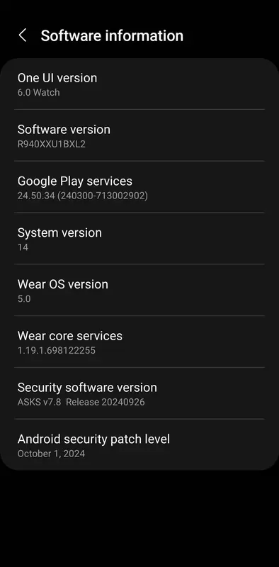 Informatie over de nieuwste update voor de Galaxy Watch 6-serie smartwatches