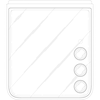 Vooraanzicht van Samsung Galaxy Z Flip 7 met telefoto camera
