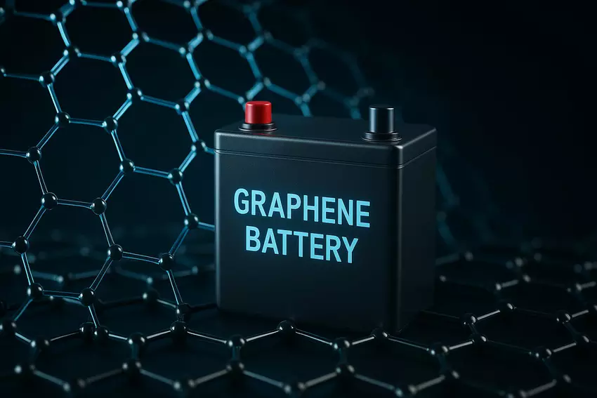 Illustratieve afbeelding van een grafeenaccu