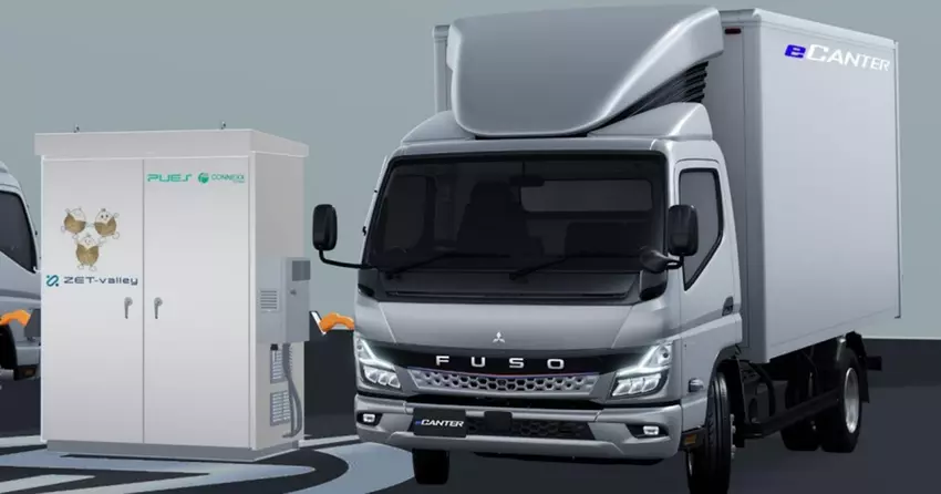 Fuso en Connexx Systems blazen gebruikte batterijen van eCanter elektrische trucks nieuw leven in
