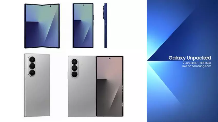 Insiders publiceren afmetingen en renders van de Samsung Galaxy Z Fold7 en Z Flip7