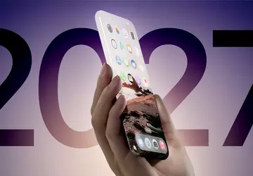 Gebogen display, silicium batterij en geen ...