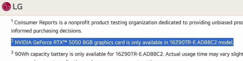 Gram Pro gaming-laptop met RTX 5050