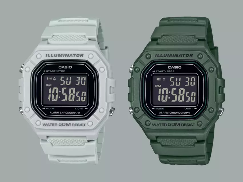 Casio introduceert betaalbare W-218H met achtergrondverlichting en 7-jarige batterij