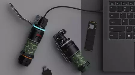 Bewapen jezelf met een handige gadget: Lenovo heeft een ongebruikelijke SSD-schijf onthuld in de vorm van een granaat