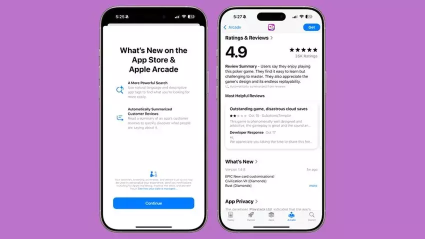 Apple legt uit hoe automatische review samenvattingen werken in de App Store in iOS 18.4