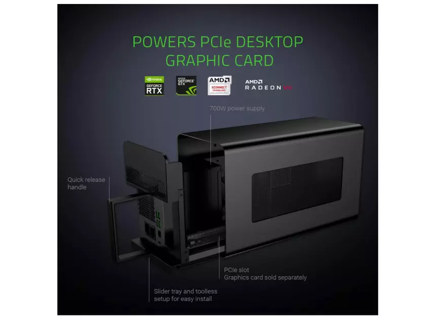 Razer Core X Chroma externe behuizing voor grafische kaart