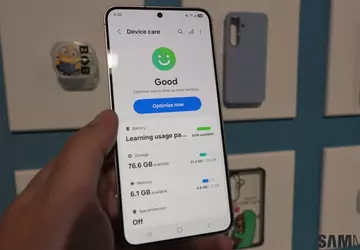 Galaxy S25 toont batterijstatus, aantal oplaadcycli ...