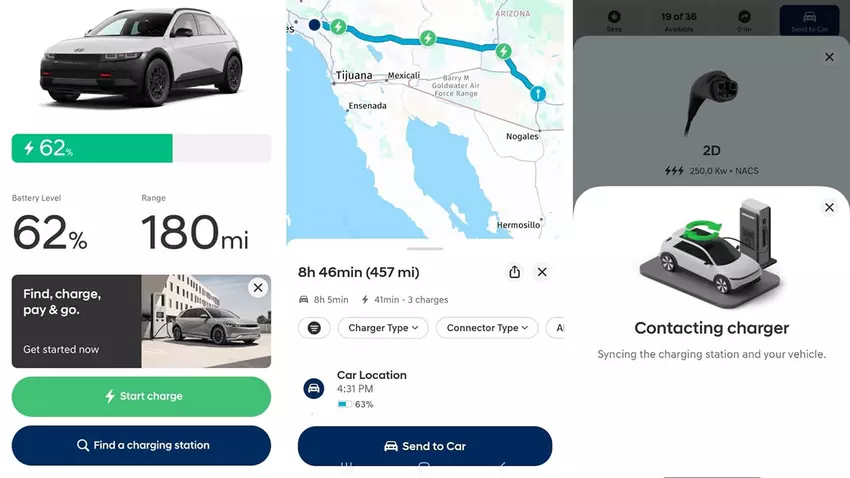 De MyHyundai-app. Illustratie: Hyundai