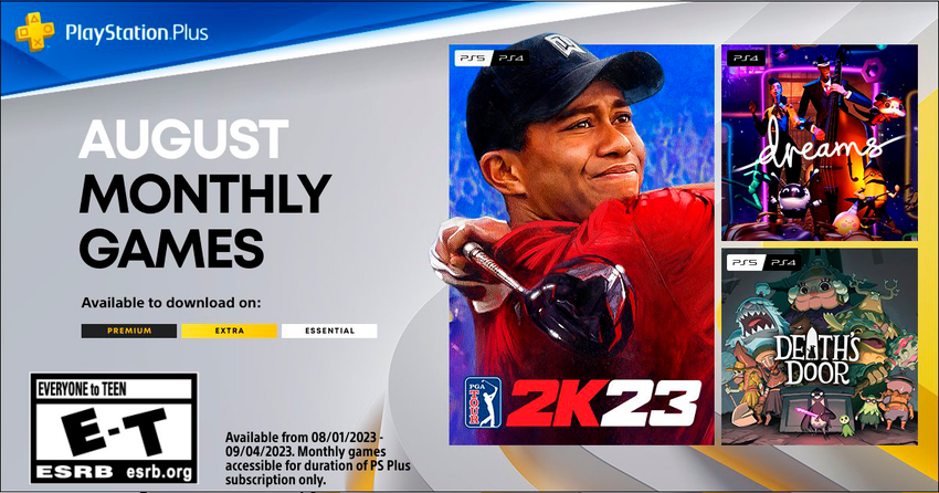 Dat is best goed: PlayStation Plus-abonnees ontvangen PGA Tour 2K23, Dreams en Death's Door in augustus.