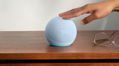 Amazon Echo Dot 5 Gen: slimme speaker met bewegingssensor, ingebouwde klok en Alexa voor 39 euro