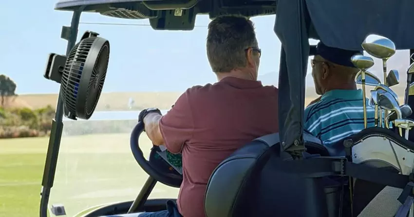 Xasla golfkar ventilator met clip