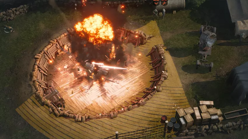 Een scène uit het spel Commandos: Origins