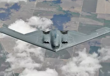 De B-2 Spirit nucleaire bommenwerper vierde ...