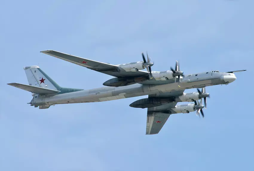 De Tu-95 strategische bommenwerper-raketdrager