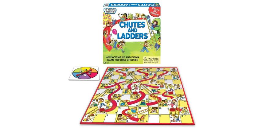 Klassiek Chutes And Ladders leuke bordspellen voor een klein budget