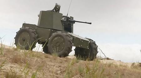  Oekraïne heeft een aanvalsrobot "Lyut" onthuld met een tankmitrailleur, een 360°-camera en verdediging met handvuurwapens