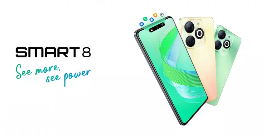 Infinix Smart 8 - UNISOC T606, 90Hz LCD-scherm, Android 13 en 13MP camera geprijsd voor $100