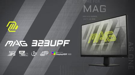 MSI MAG 323UPF - 4K-monitor met verversingssnelheid tot 160Hz, HDMI 2.1 en DisplayPort 1.4 voor de prijs van $800