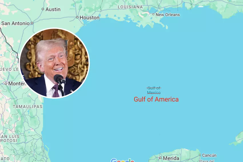 Het nieuwe decreet van Trump: Google Maps moet 'Golf van Mexico' hernoemen naar 'Golf van Amerika' en oude naam teruggeven aan Mount Denali