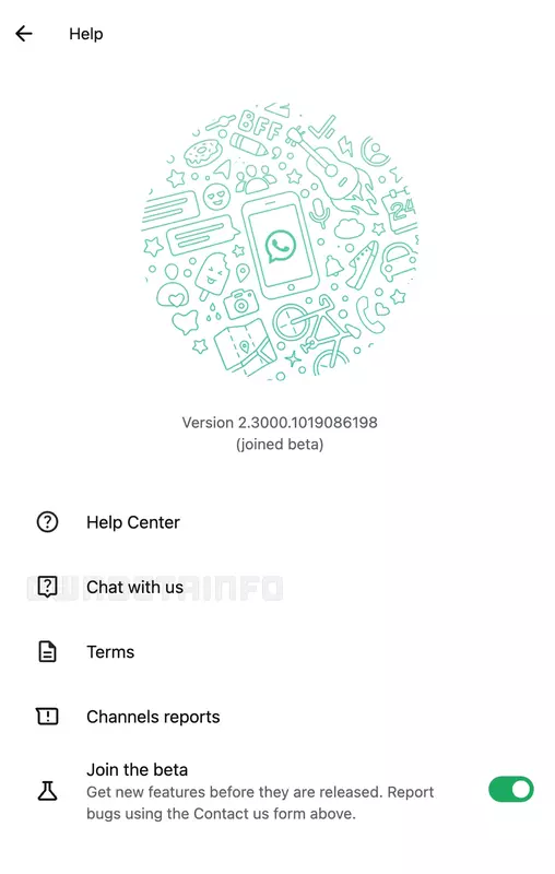 Een illustratie van de functie 'Chat met ons' van WhatsApp