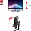 MSI MPG 325CQRXF monitor in het interieur