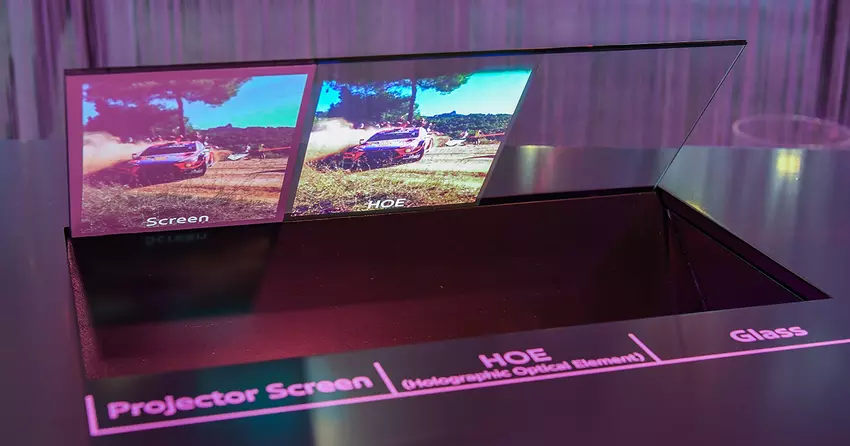 Demonstratie van 'Holographic Windshield Display'-technologie op CES 2025
