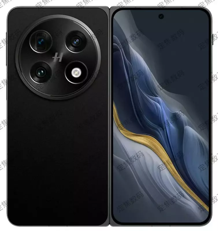 CAD-rendering van de Oppo Find N5