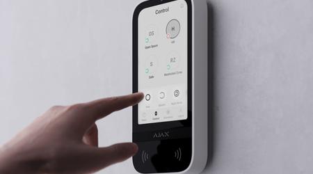 KeyPad TouchScreen Jeweller: draadloos toetsenbord met aanraakscherm voor bediening van het Ajax-systeem